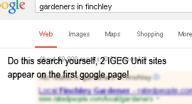 IGEG - SEO / search engine optimisation work on an ongoing basis. IGEG - SEO / search engine optimisation work on an ongoing basis.